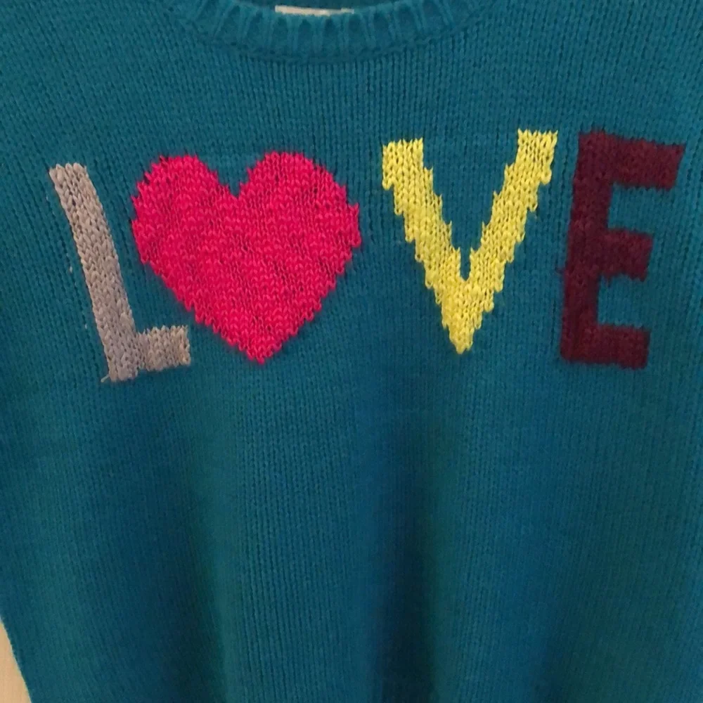 The Children's Place Girls Oversized Sweater Sz Girls Medium LOVE NWT brand new!